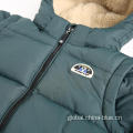 Mens Lightweight Jacket Boys detachable sleeve winter warm jacket Manufactory
